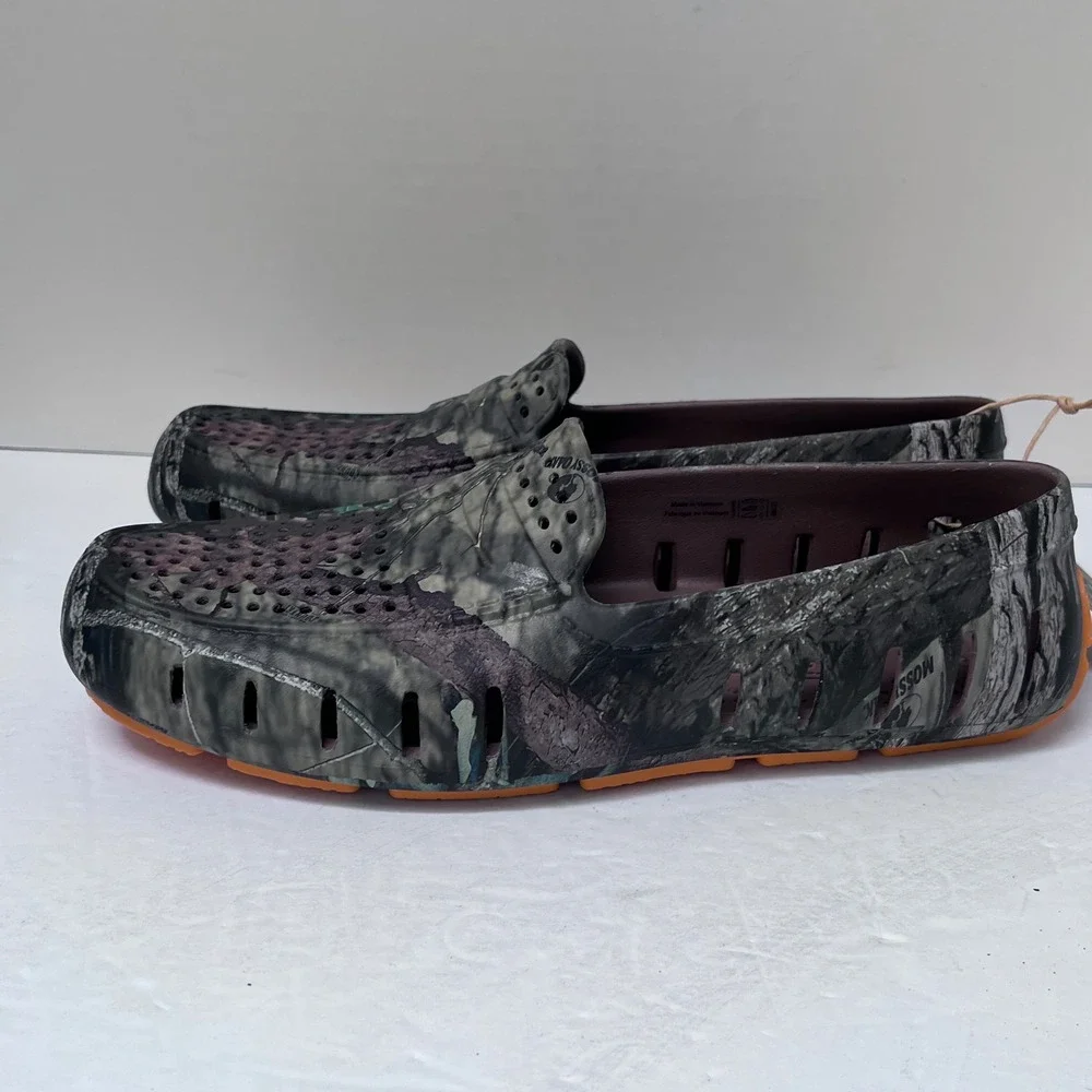 Floafers Country Club Driver Mossy Oak Camo Slip On Loafer‎ Shoes Men's Size 8